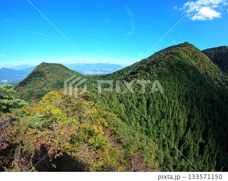 榛名山獅子岩岳からの五万石と伯耆山 133571150