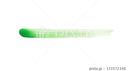 Green brush stroke isolated on white background Green brush stroke isolated on white background 133572148