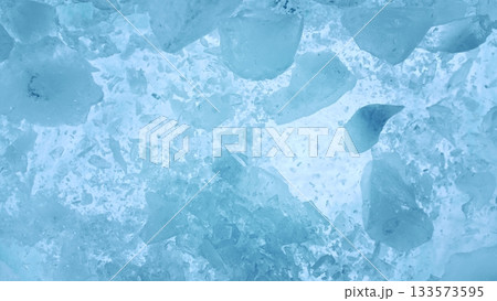 Super Slow Motion of Exploding Ice Shards , Close-up 133573595