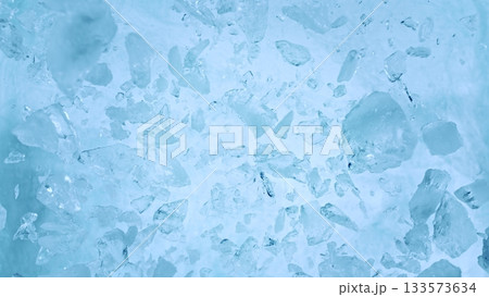 Super Slow Motion of Exploding Ice Shards , Close-up Super Slow Motion of Exploding Ice Shards , Close-up 133573634