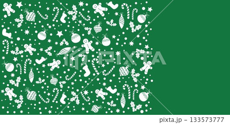可愛いクリスマスオーナメントのパターン、クリスマスイラスト 可愛いクリスマスオーナメントのパターン、クリスマスイラスト 133573777