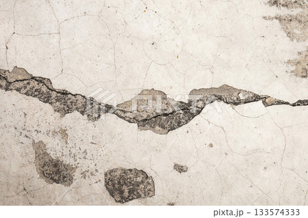Grunge cracked concrete wall texture abstract background 133574333