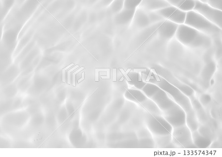 Abstract white transparent water shadow surface texture natural ripple background 133574347