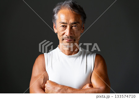 筋肉　ボディビル　男性 133574710
