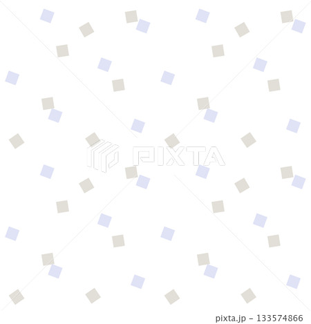 Abstract soft geometric seamless pattern with blue and gray squares for baby textiles, wallpapers, wrapping paper, kids stationery, nursery backgrounds, and modern minimalist children’s decor. 133574866