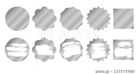 Set of silver sketch cards Set of silver sketch cards 133575980