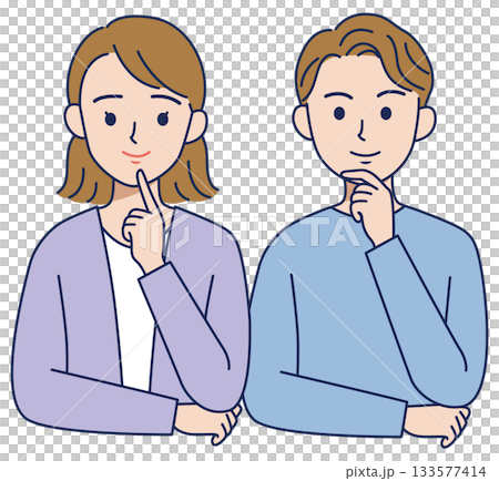 表情燦爛的男女 表情燦爛的男女 133577414