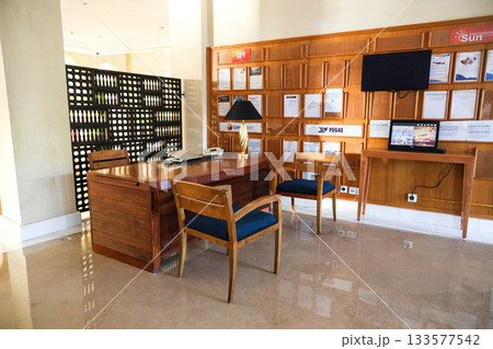 Egypt, Sharm El Sheikh - September 30, 2025 Tourism Managers' Desks at the Savoy Hotel. Editorial 133577542