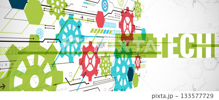 Modern futuristic technology vector background. Circuit board. Modern futuristic technology vector background. Circuit board. 133577729