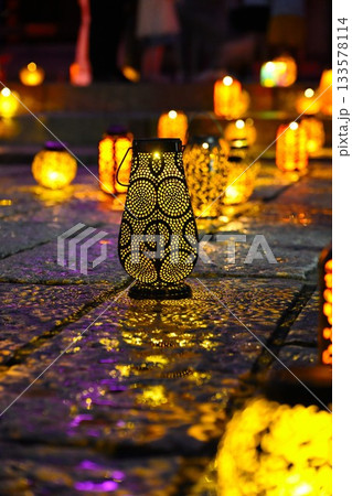 泉八幡宮を彩る幻想的なあかりのイベント（新潟県） 133578114