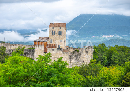 Castle of Ragogna at Tagliamento River near Pinzano, Friuli, Italy Castle of Ragogna at Tagliamento River near Pinzano, Friuli, Italy 133579024