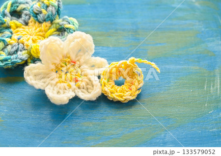 花のモチーフ作り 133579052