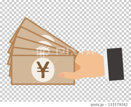 貨幣圖示：日元紙幣 133579382