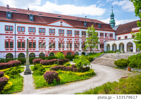 Liberec Chateau and gardens on sunny summer day, Liberec, Czech Republic Liberec Chateau and gardens on sunny summer day, Liberec, Czech Republic 133579617