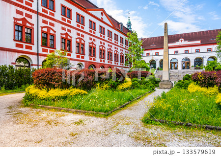 Liberec Chateau and gardens on sunny summer day, Liberec, Czech Republic 133579619