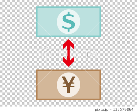 貨幣圖示、紙幣、匯率 貨幣圖示、紙幣、匯率 133579864