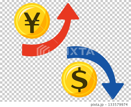 貨幣圖示、紙幣、匯率 133579974