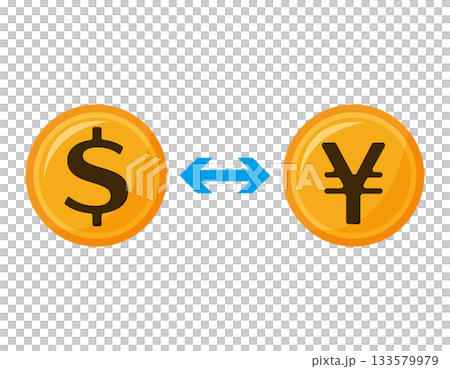 貨幣圖示、紙幣、匯率 133579979