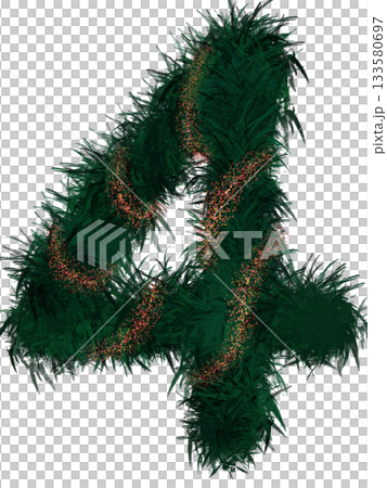 numbers from grass for Christmas decorations numbers from grass for Christmas decorations 133580697