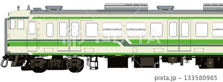 ドット絵の新潟地区115系電車（二次新潟色：初期車・分散式クーラー車） 133580985