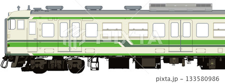 ドット絵の新潟地区115系電車（二次新潟色） 133580986