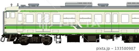 ドット絵の新潟地区115系電車（二次新潟色：分散式クーラー車） 133580987