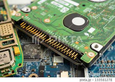 Repairing and upgrade circuit mainboard of notebook, electronic, computer hardware and technology. Repairing and upgrade circuit mainboard of notebook, electronic, computer hardware and technology. 133581278