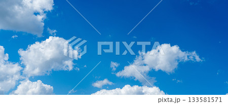 sky is blue and clear with no clouds. The sky is very bright and the sun is shining 133581571