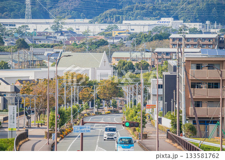 袋井市の愛野の街並み(静岡県) 133581762
