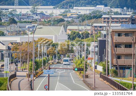 袋井市の愛野の街並み(静岡県) 袋井市の愛野の街並み(静岡県) 133581764