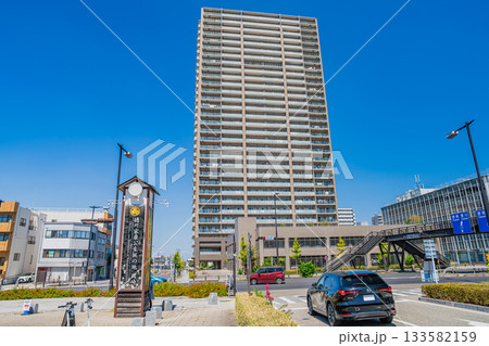 岡崎市の岡崎城公園周辺の街並み(愛知県) 133582159