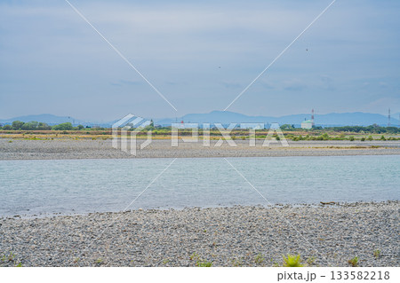 磐田市から見た天竜川の風景(静岡県) 磐田市から見た天竜川の風景(静岡県) 133582218