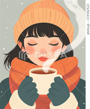 冬のあたたかいひと休み3 133582522