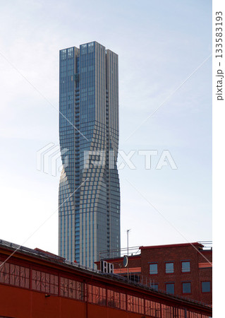 The tallest building in Scandinavia Karlatornet skycraper in Lindholmen, Gothenburg, Sweden, sunny day 133583193