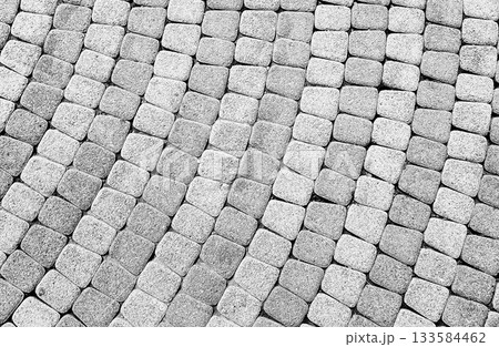 Pattern on stone pavement as background Pattern on stone pavement as background 133584462