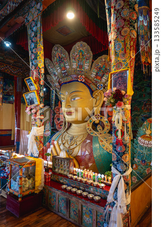 Maitreya Buddha Statue at Thiksey Monastery 133585249