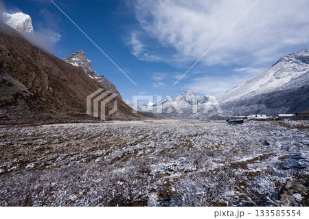 Landscape from Pheriche town area, EBC trekking, Nepal 133585554