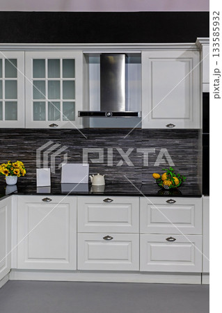 Kitchen interior with modern appliances Kitchen interior with modern appliances 133585932