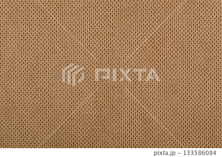 Orange fabric cotton texture. Textile background fabric 133586084