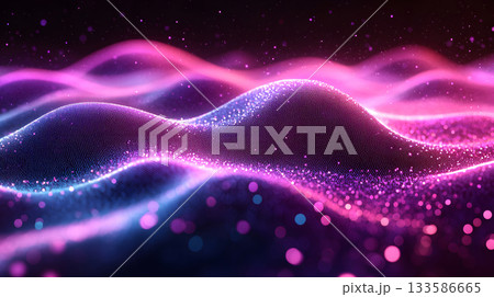 Smooth flowing data waves with digital motion lines. 133586665