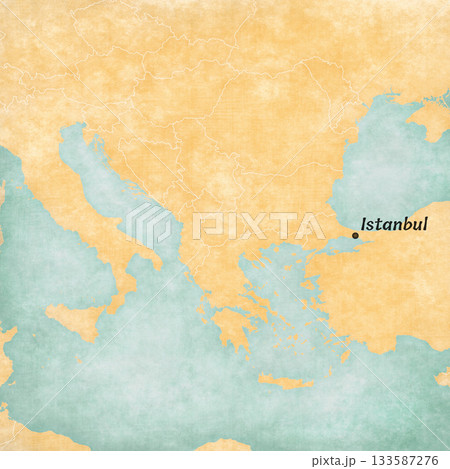 Map of Balkans - Istanbul 133587276