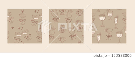 Cocktail Creative Pattern Bundle 133588006