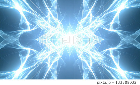 対称的な青白い光の構造 133588032
