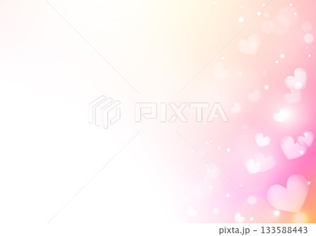 ハートキラキラ背景 133588443