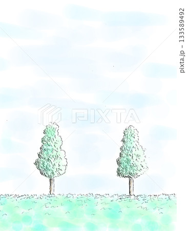 草原と木 草原と木 133589492