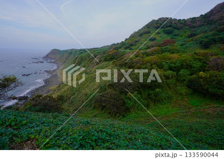 粟島の仏崎展望台からの八ツ鉢 粟島の仏崎展望台からの八ツ鉢 133590044