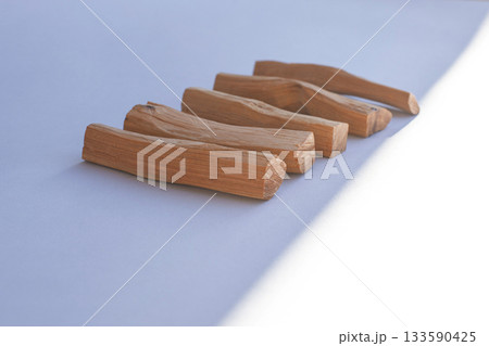 wooden kitchen collection stacked view closeup wooden kitchen collection stacked view closeup 133590425