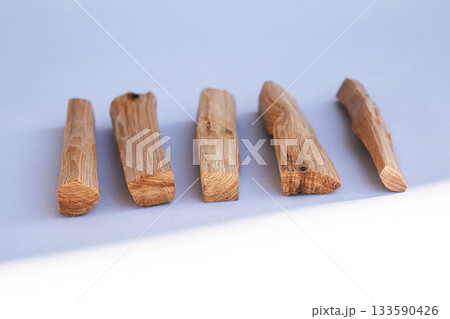 wooden kitchen collection stacked view closeup wooden kitchen collection stacked view closeup 133590426
