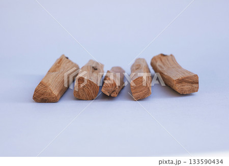 wooden kitchen collection stacked view closeup wooden kitchen collection stacked view closeup 133590434