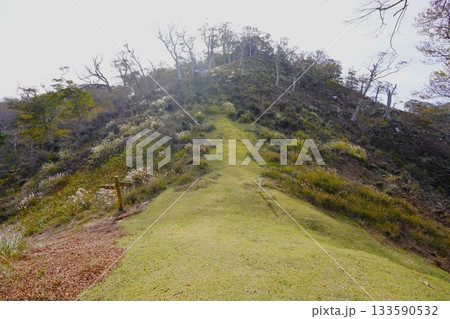 金華山の二ノ峠の稜線 金華山の二ノ峠の稜線 133590532